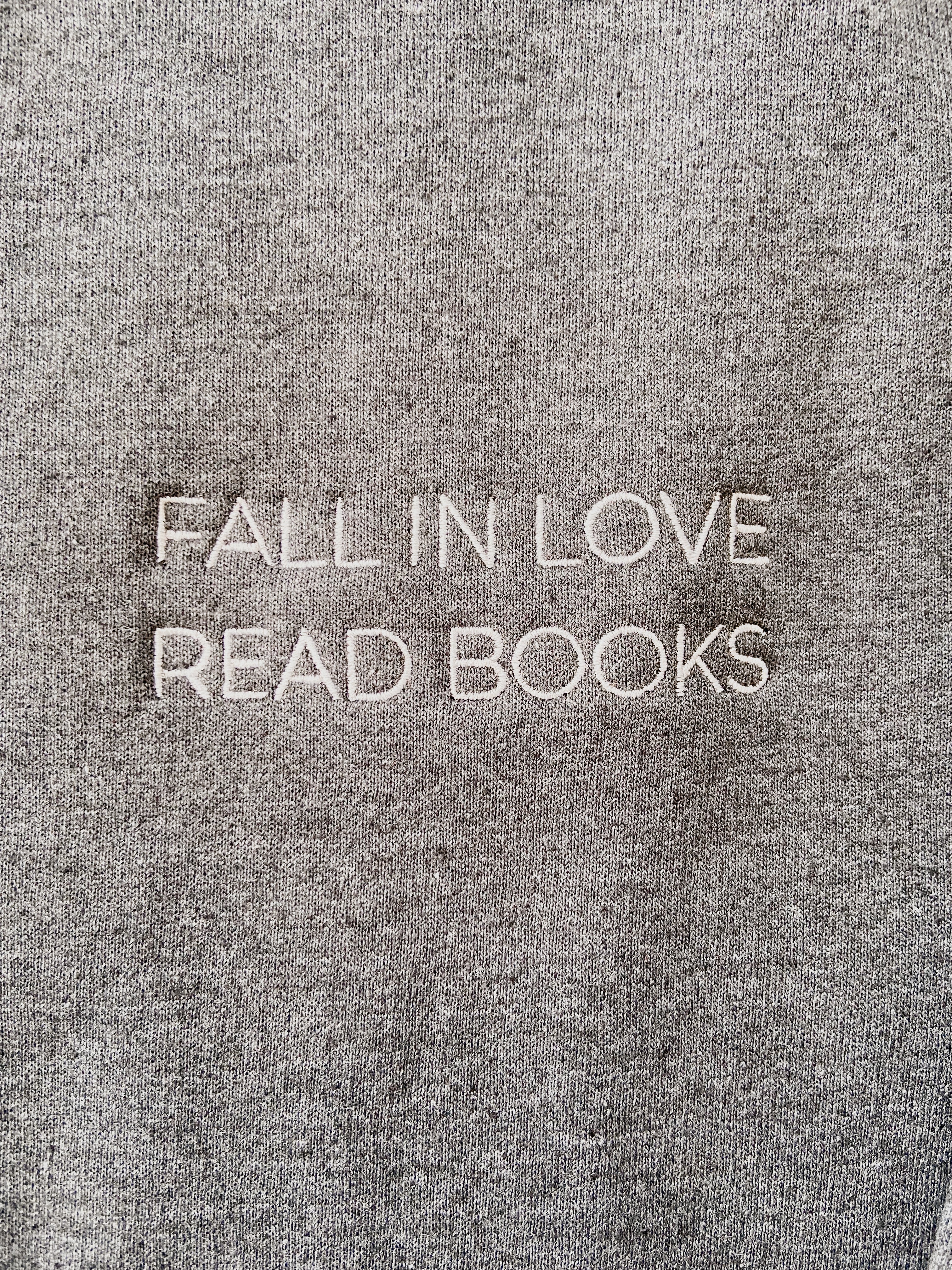 FALL IN LOVE READ BOOKS CREWNECK SWEATSHIRT